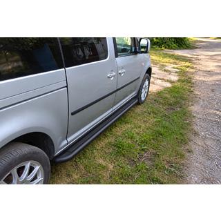 Sānu pakāpieni Premium Black (2 gab., nerūsējošais tērauds) Volkswagen Caddy 2004–2010 foto 2