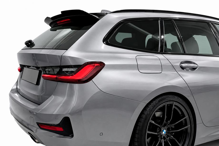 BMW 3. sērija G20/G21 2018– DPT spoileris (G21, melns spīdīgs) Foto 2