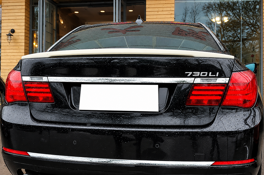 BMW 7. sērija F01/F02 2008–2015 DPT spoileris (spīdīgi melns) Image