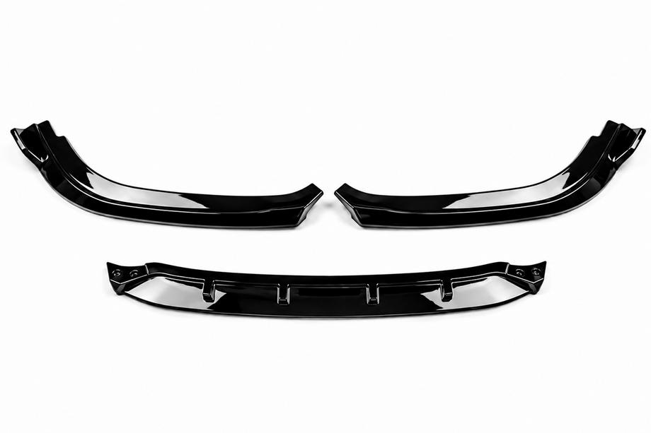 BMW 5. sērija G30/G31 2017–2023 Priekšējā bampera lūpa DPT (priekš Base 2017-2020, spīdīgi melna, iesmidzināšanas liešana) Foto 2