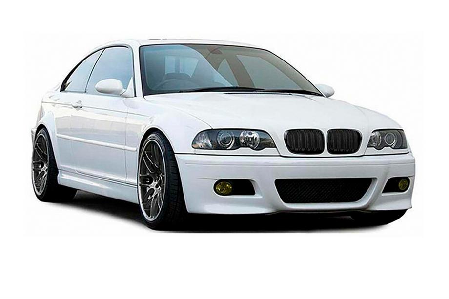 BMW 3. sērija E46 1998–2006 M-Look nieru reste DPT (priekš Coupe 1998-2003, melna spīdīga) Image