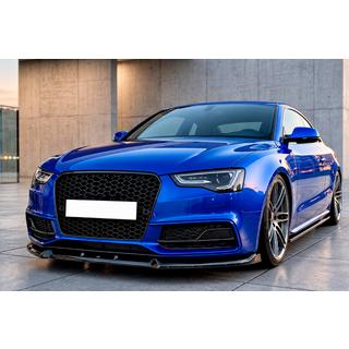 Priekšējā bampera lūpas spoilers Lip DPT V3 (2011-2015, spīdīgi melns) Audi A5 2007–2015 foto 1
