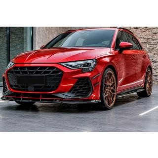 Priekšējā bampera lūpa Lip DPT V1 (RS3, 2024+, melna spīdīga) Audi A3 2020– foto 1