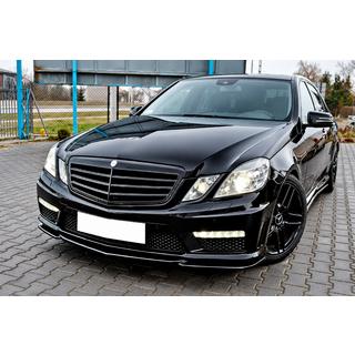 DPT priekšējā lūpa (E63 AMG, 2009-2012, spīdīgi melna) Mercedes E-class W212 2009–2016 foto 1