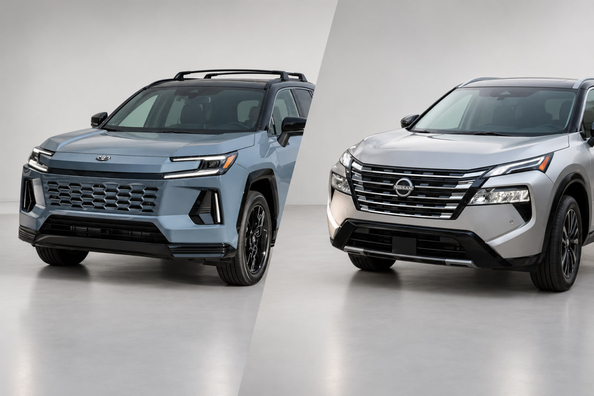 Nissan Rogue Hybrid 2027 vs Toyota RAV4 Hybrid 2026: patēriņš, specifikācijas, cena un kurš ir labāks