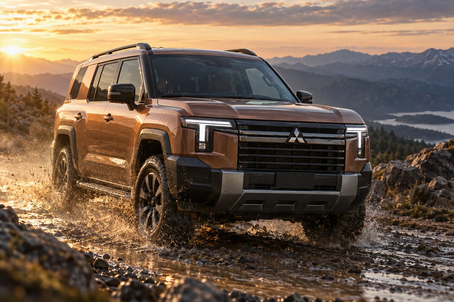 Jaunais Mitsubishi Pajero 2026: rāmja apvidus auto ar Super Select 4WD-II