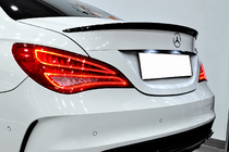Mercedes CLA C117 2013–2019 DPT spoileris (spīdīgi melns) foto 1