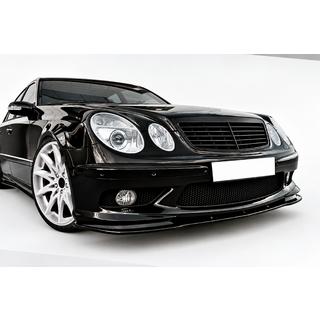 DPT priekšējais lip spoileris (AMG, 2002-2006, spīdīgi melns) Mercedes E-class W211 2002–2009