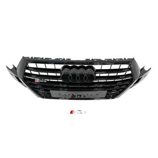 Priekšējā radiatora reste SQ7 stils (2015-2019, melna) Audi Q7 2015–2026 foto 4