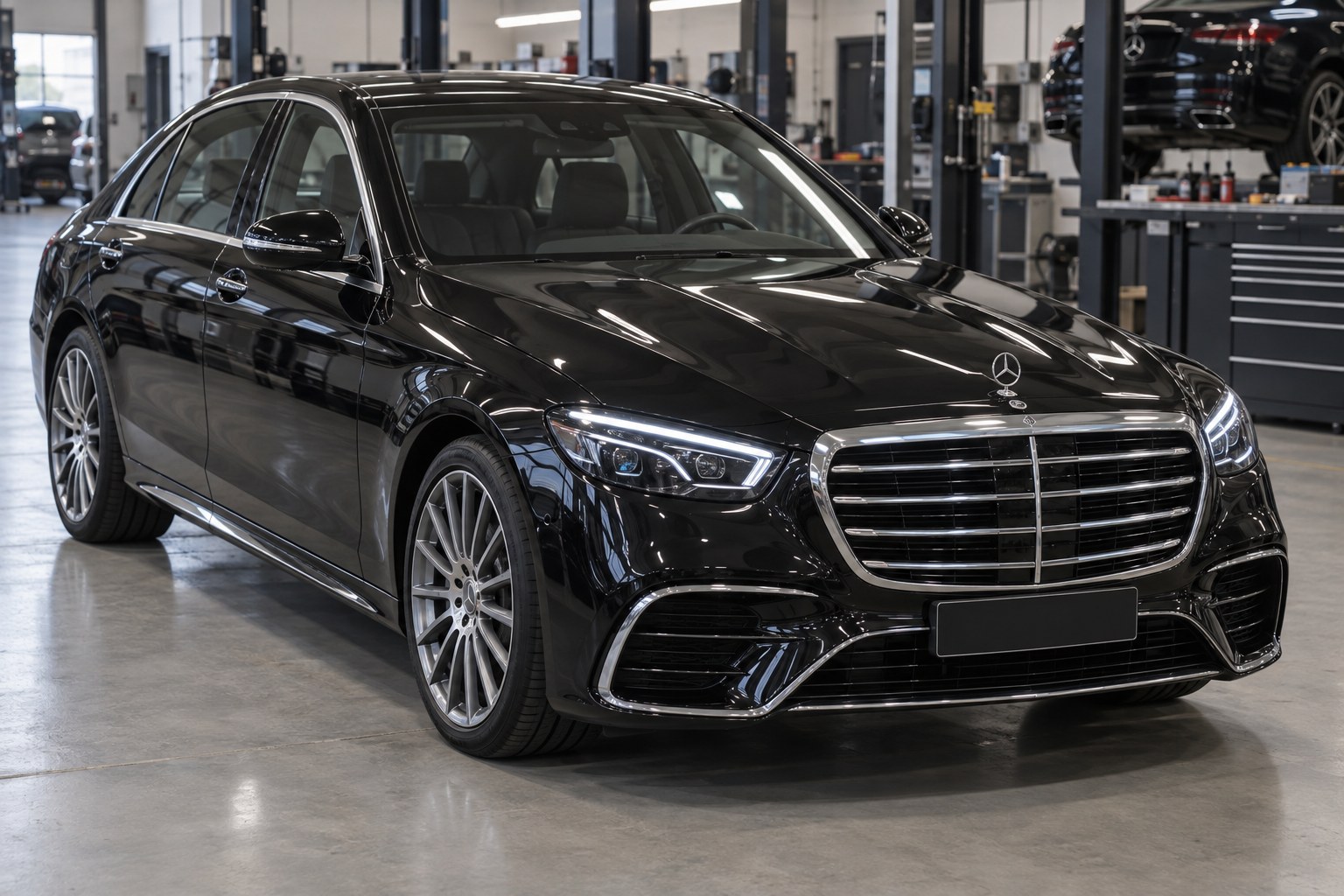 Mercedes S-Class W222 W223 stilā: ko reāli var uzstādīt