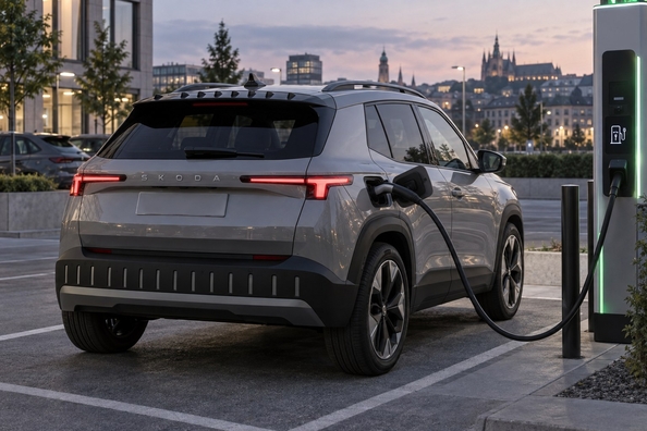 Skoda Epiq: kompakts Skoda elektriskais krosovera auto – nobraukums, akumulatori un cenas