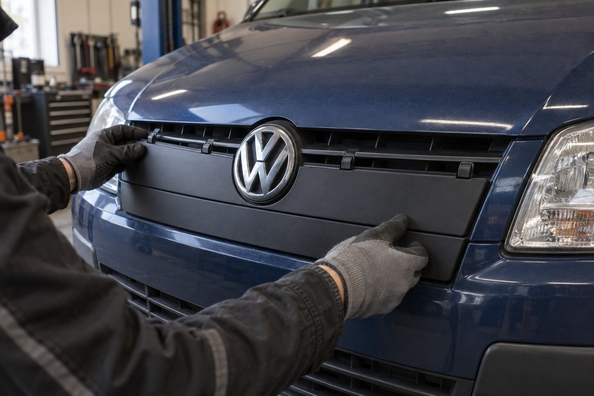 Ziemas pārsegs Volkswagen T4, T5, T6 un Caddy: augšējais, apakšējais vai abi Foto 1