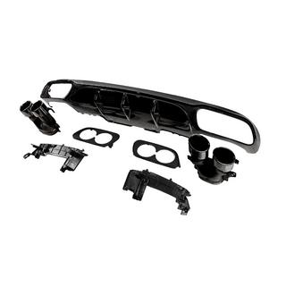 Aizmugurējais difuzors ar izplūdes uzgaļiem E53-Design Black (Base versijai) Mercedes E-klase W213 2016–2023 foto 2