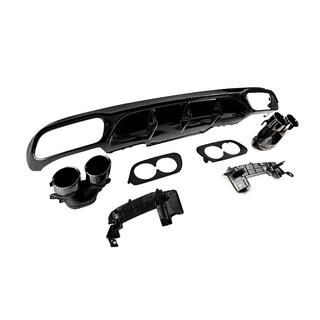 Aizmugurējais difuzors ar izplūdes uzgaļiem E53-Design Black (Base versijai) Mercedes E-klase W213 2016–2023 foto 3