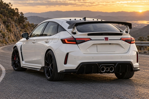 Atjaunināts Honda Civic Type R 2027: jauns bamperis, sēdekļu apsilde un cena no 49 990 $ Foto 1