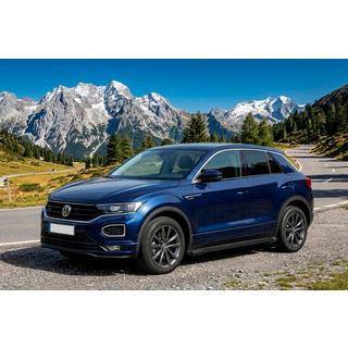 Sānu sliekšņi Fullmond Black (2 gab., alumīnijs) Volkswagen T-Roc 2017–2025 foto 1