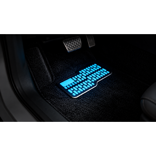 Papēža paliktnis auto paklājiņiem Neon Blue foto 2
