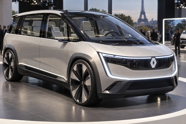 Renault E-Space Concept: elektrisks minivens kā veltījums Espace 1984 – ko parādīja Parīzē Foto 2