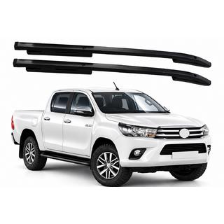 OEM jumta reliņi, melni (ABS) Toyota Hilux 2015–