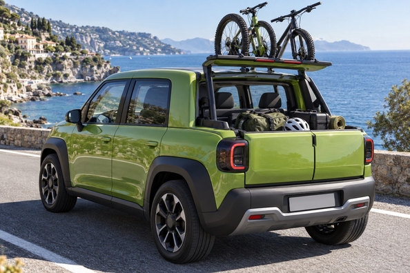 Fiat Multiplay: Parīzes 3 vienā koncepts – minivens, SUV un pikaps Foto 1