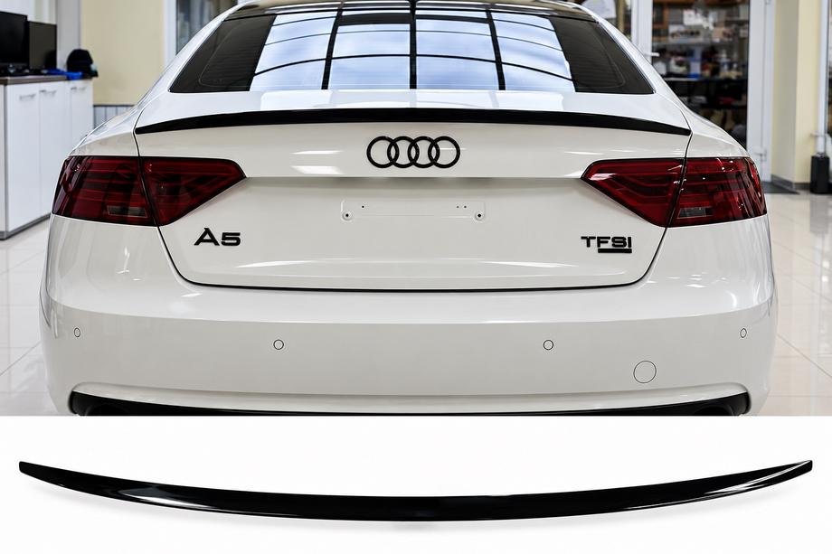 Audi A5 2007–2015 S-Style spoilers (Sportback, spīdīgi melns) Foto 1