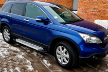 Honda CRV 2007–2011 Sānu pakāpieni Allmond Grey (2 gab., alumīnija) foto 1