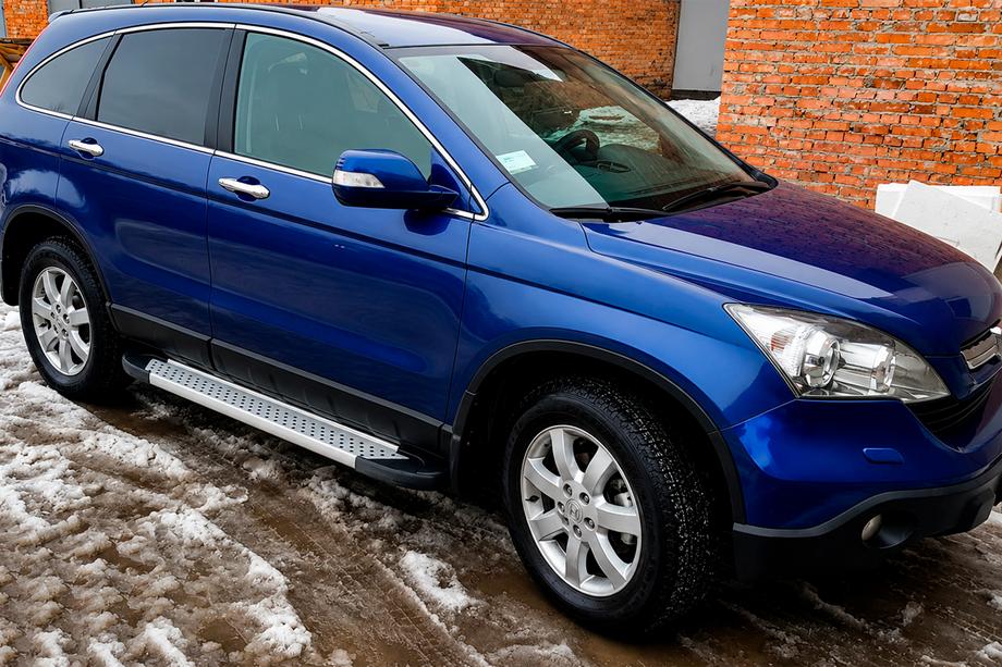 Honda CRV 2007–2011 Sānu pakāpieni Allmond Grey (2 gab., alumīnija) Image