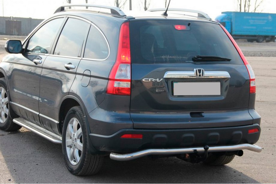 Honda CRV 2007–2011 Aizmugurējais aizsargloks AK008 (nerūsējošais tērauds) Foto 2