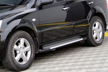 Kia Sorento I BL 2002–2009 Sānu pakāpieni Allmond Grey (2 gab., alumīnija) foto 1