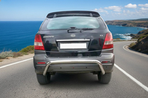Kia Sorento I BL 2002–2009 Aizmugurējais aizsargloks (nerūsējošais tērauds) foto 1