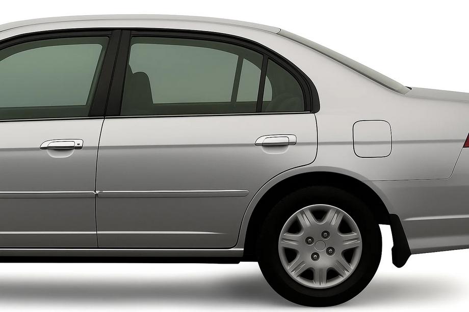 Honda Civic Sedan VII 2001–2006 Durvju rokturu uzlikas (8 gab., plastmasa) Foto 1
