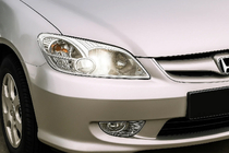 Honda Civic Sedan VII 2001–2006 Priekšējo lukturu uzlikas (2 gab., plastmasa) foto 1