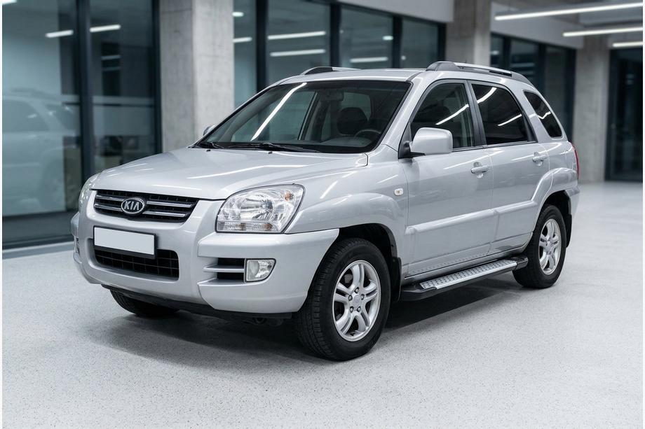 Kia Sportage 2004–2010 Sānu pakāpieni Allmond Grey (2 gab., alumīnija) Foto 1