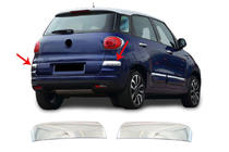 Fiat 500/500L 2013–2022 Aizmugurējā bufera stūru uzlikas 500L 2018+ (2 gab., nerūsējošais tērauds) foto 1