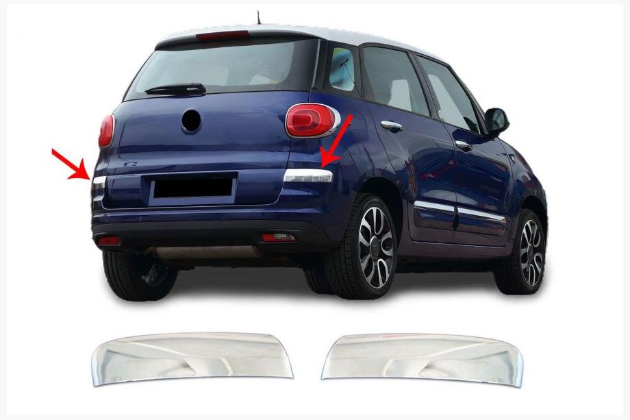 Fiat 500/500L 2013–2022 Aizmugurējā bufera stūru uzlikas 500L 2018+ (2 gab., nerūsējošais tērauds) Image
