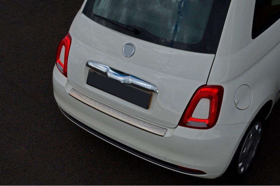 Fiat 500/500L 2013–2022 Aizmugurējā bufera aizsarguzlika 3D/Cabrio (OmsaLine, nerūsējošais tērauds) Foto 4