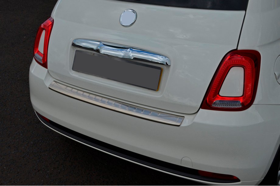 Fiat 500/500L 2013–2022 Aizmugurējā bufera aizsarguzlika 3D/Cabrio (OmsaLine, nerūsējošais tērauds) Foto 5