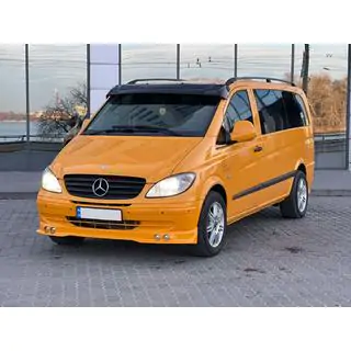 Vējstikla vizieris (melns spīdīgs, 5 mm) Mercedes Vito W639 2004–2014 foto 1