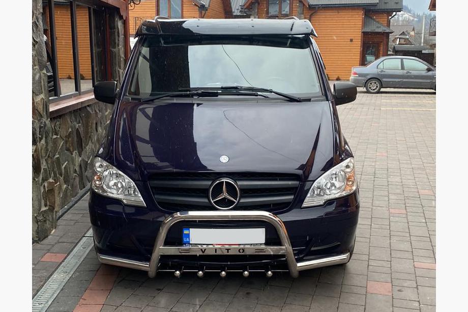Mercedes Vito W639 2004–2014 Vējstikla vizieris (melns spīdīgs, 5 mm) Foto 4