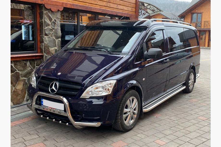 Mercedes Vito W639 2004–2014 Vējstikla vizieris (melns spīdīgs, 5 mm) Foto 3