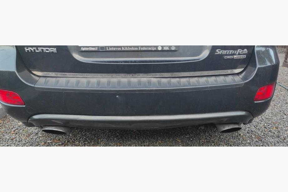 Hyundai Santa Fe 2 2006–2012 Bagāžnieka malas uzlika (nerūsējošais tērauds) Foto 3