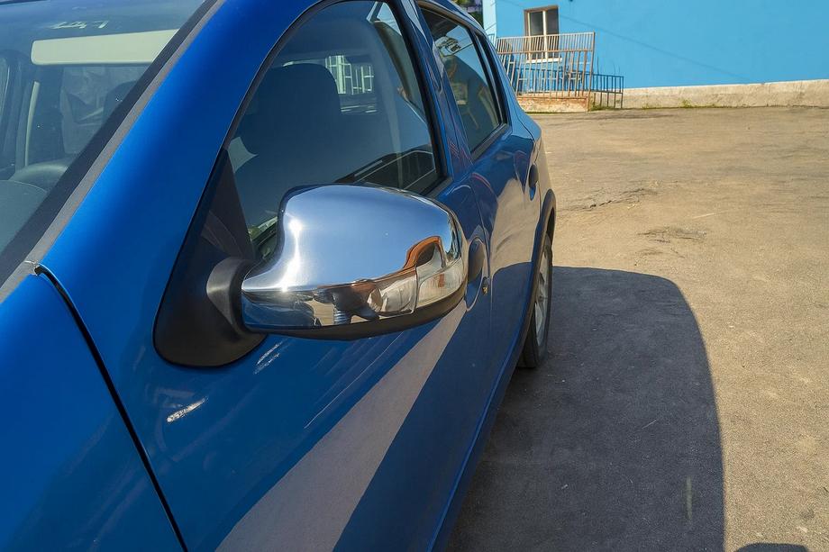 Renault Logan MCV 2013–2022 Atpakaļskata spoguļu uzlikas (2 gab., nerūsējošais tērauds) Image