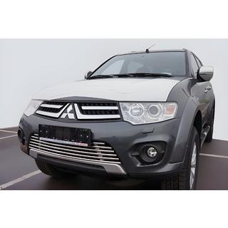 Priekšējā radiatora režģa aizsargs Mitsubishi Pajero Sport 2008–2015