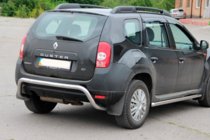 Renault Duster 2008–2017 Aizmugures aizsargloks (nerūsējošais tērauds) foto 1