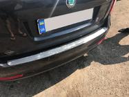 Skoda Octavia II A5 2010–2013 Aizmugurējā bampera uzlika Nataniko (nerūsējošais tērauds) Liftbeks foto 3