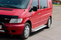 Mercedes Vito W638 1996–2003 Sānu pakāpieni Allmond Grey (2 gab., alumīnija) foto 3