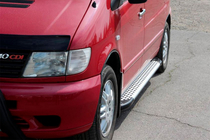 Mercedes Vito W638 1996–2003 Sānu pakāpieni Allmond Grey (2 gab., alumīnija) foto 1