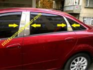 Fiat Linea 2006–2018 Durvju statņu moldingi (6 gab., nerūsējošais tērauds) foto 2
