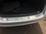 Volkswagen Passat B7 2012–2015 Aizmugurējā bampera uzlika Nataniko (nerūsējošais tērauds) foto 4