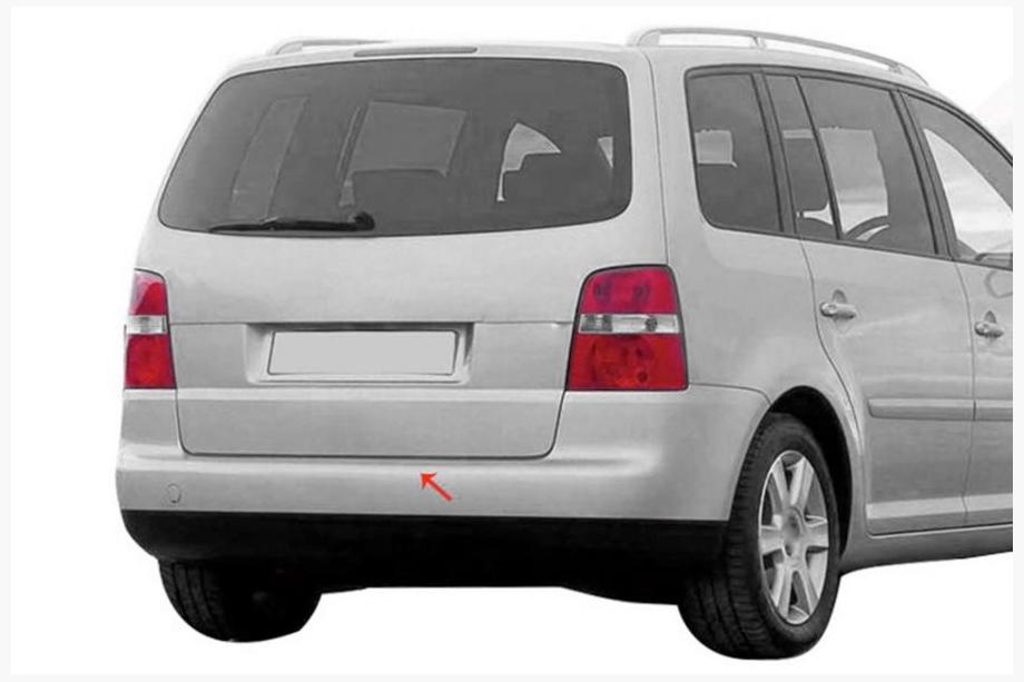 Volkswagen Touran 2003–2010 Aizmugurējā bufera uzlika OmsaLine (nerūs.) Foto 3